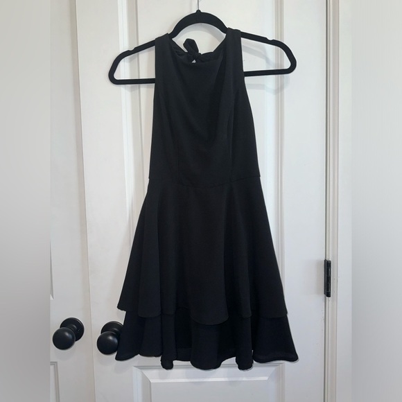 B DARLIN Juniors' Double-Hem A-Line Dress - Picture 5 of 16